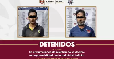 Presuntos responsables de incendio en comercio