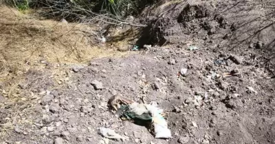 Fosas clandestinas en zona cercana a Culiac�n
