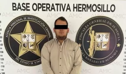 Acusado de triple homicidio en Hermosillo