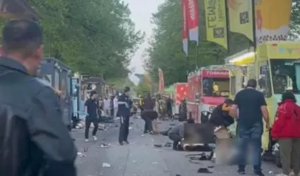 Atropellamiento masivo en Canad�