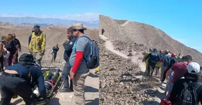 Rescate de menor lesionado en el cerro "Ciempi�s"