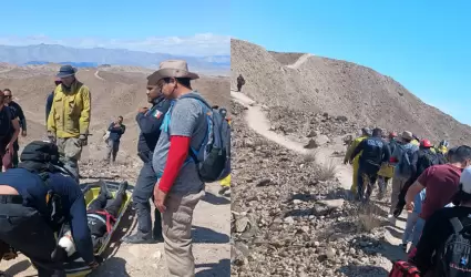 Rescate de menor lesionado en el cerro "Ciempi�s"