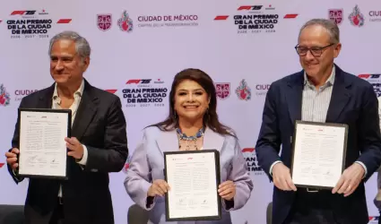 Firma de convenio para el Gran Premio de M�xico de la F1