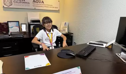 Exhorta ni�a secretaria del Agua a cuidar el vital l�quido