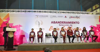 Ceremonia de abanderamiento de la delegaci�n deportiva de BC