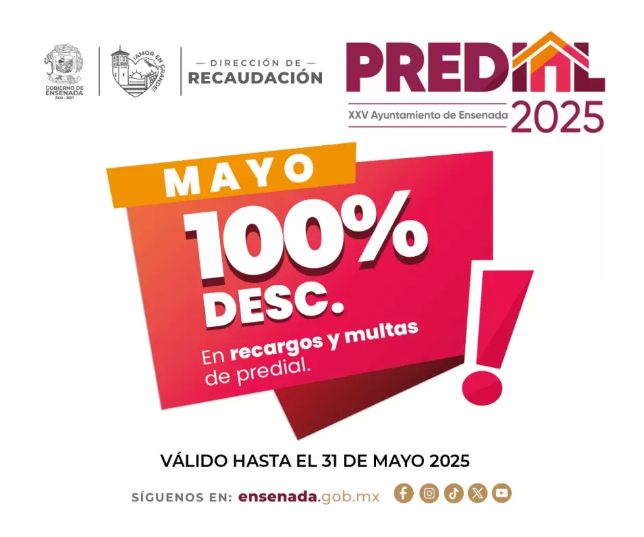 Predial condonaci�n mayo