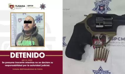 Elemento de la Polic�a Comercial detenido por portaci�n de arma de fuego