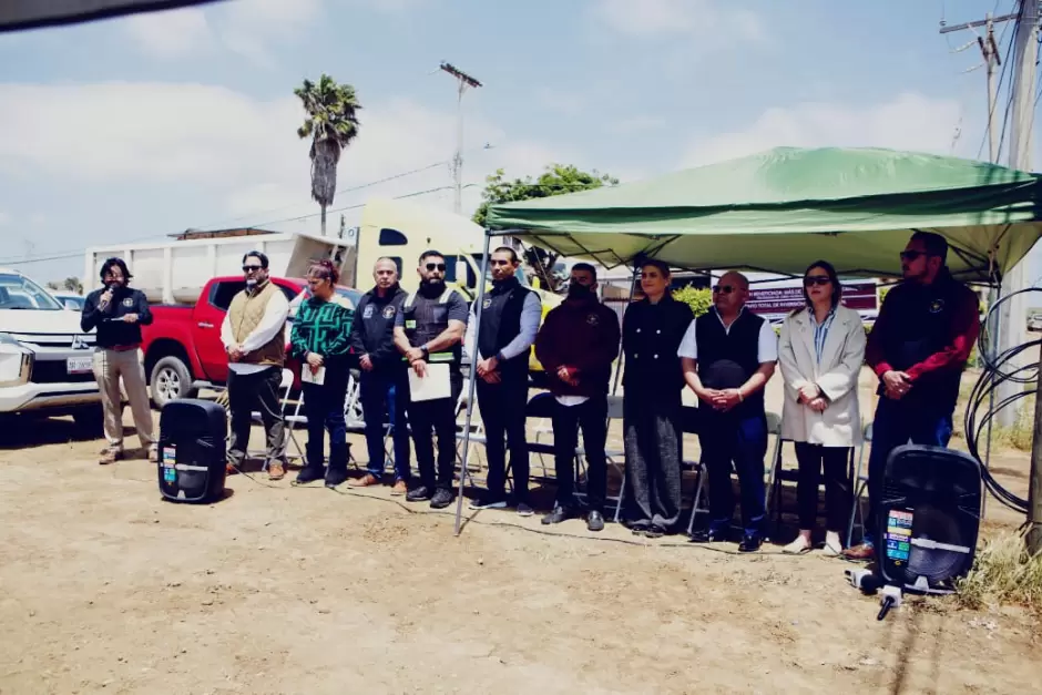 Pavimentaci�n en cuatro calles de la Delegaci�n Primo Tapia, Rosarito