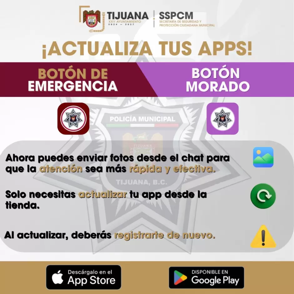 Bot�n de Emergencia y Bot�n Morado