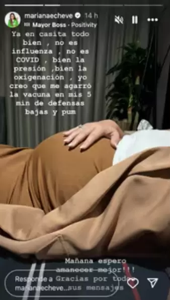 Mariana Echeverr�a en el hospital