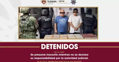 Detenidos con m�s de 39 kilogramos de coca�na