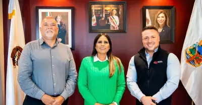 Reuni�n entre directivos de Comice y alcaldesa de Ensenada