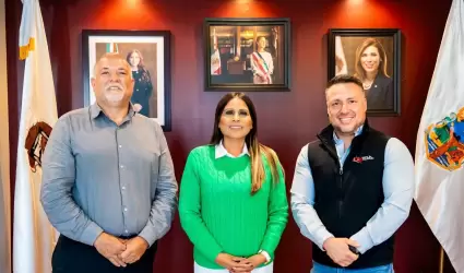 Reuni�n entre directivos de Comice y alcaldesa de Ensenada