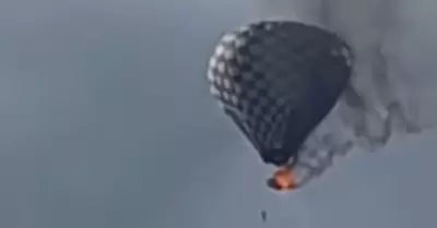 Accidente en globo aerost�tico