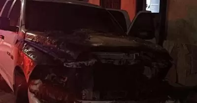 Veh�culo incendiado