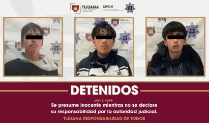 Personas armadas detenidas tras persecuci�n