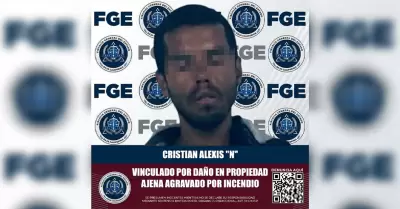Detenido por da�o en propiedad ajena agravado por incendio