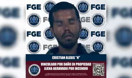 Detenido por da�o en propiedad ajena agravado por incendio