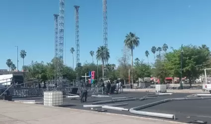 Avenida Rosales por Fiestas del Pitic