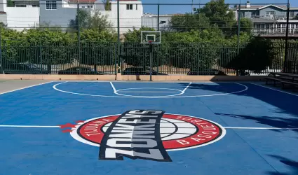 Reinauguran canchas deportivas del Club de Ni�os y Ni�as