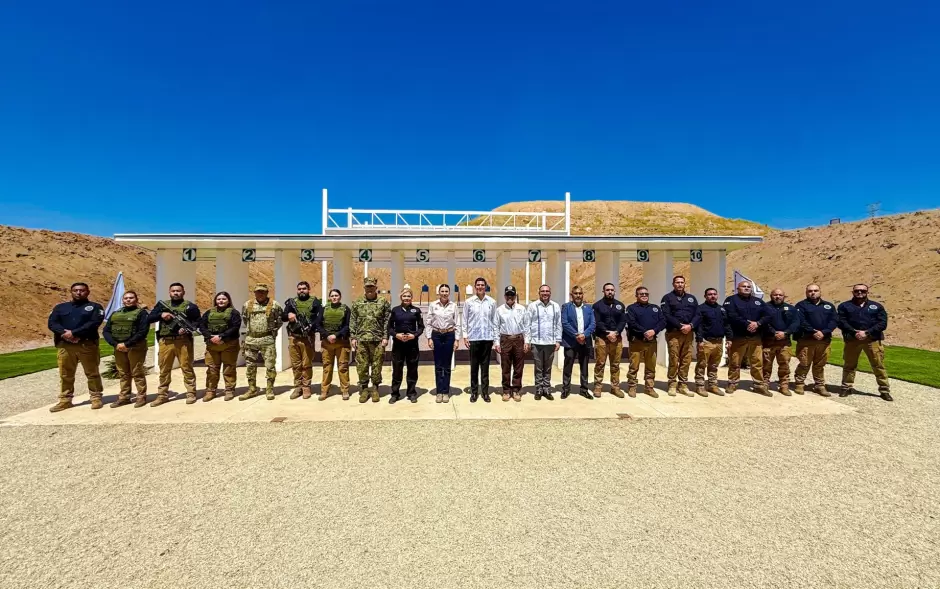 Inauguraci�n de campo de tiro institucional en Tecate