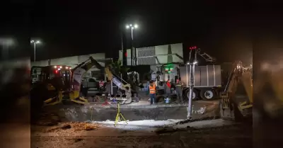 Iniciaron trabajos de reparaci�n por hundimiento en bulevar S�nchez Taboada
