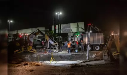 Iniciaron trabajos de reparaci�n por hundimiento en bulevar S�nchez Taboada