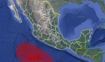 Zona de baja presi�n en el Pac�fico mexicano