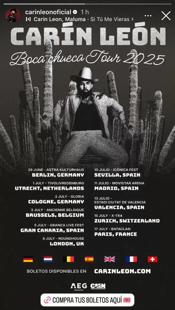 Car�n Le�n listo para su nueva gira por Europa