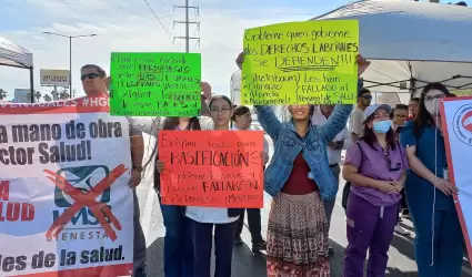 Manifestaci�n de personal de Salud