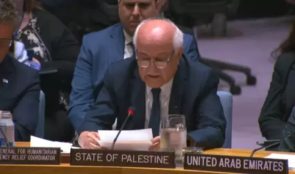 Riyad Mansour, embajador de la Misi�n de Observaci�n de Palestina ante la ONU