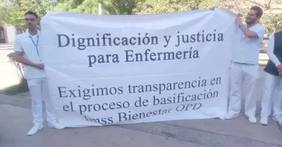 Manifestaci�n del Movimiento por la Enfermer�a en Sonora