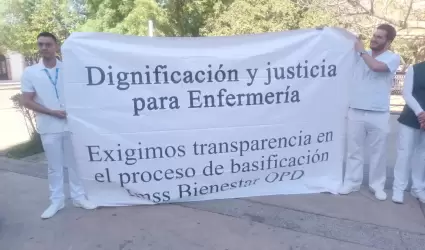 Manifestaci�n del Movimiento por la Enfermer�a en Sonora