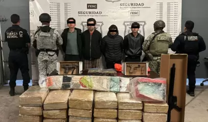 Aseguran m�s de 150 kilogramos de drogas; hay 4 detenidos