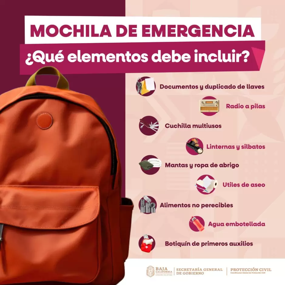 Mochila de emergencia