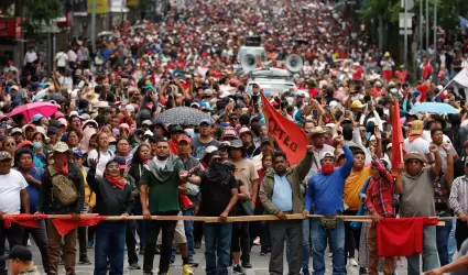 Manifestaci�n de la CNTE