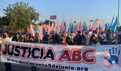 Marcha por la justicia en incendio de la Guarder�a ABC
