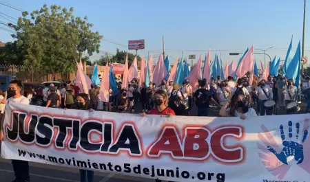 Marcha por la justicia en incendio de la Guarder�a ABC
