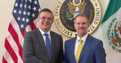 Marcelo Ebrard se re�ne con Jamieson Greer, representante comercial estadouniden