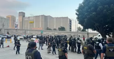 Protestas de migrantes en Los �ngeles