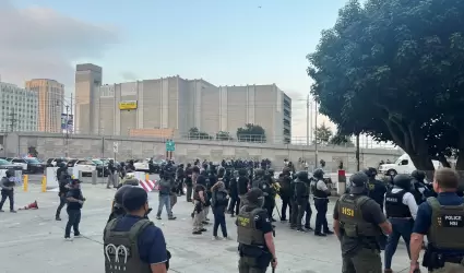 Protestas de migrantes en Los �ngeles