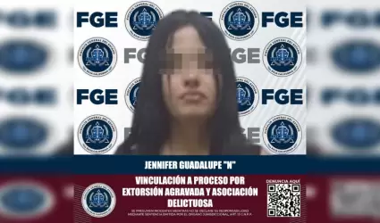 Mujer acusada de extorsi�n agravada y asociaci�n delictuosa