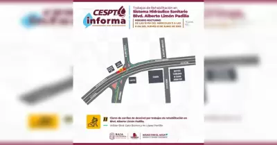 Red sanitaria en el bulevar Alberto Lim�n Padilla