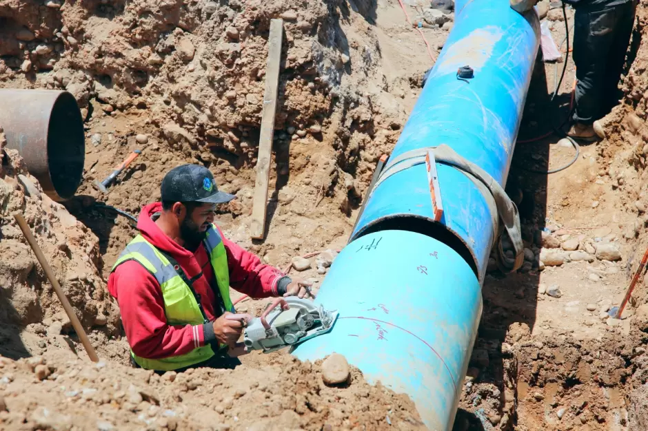 Avanza obra del tanque Rub� SARH, pieza clave en el abasto de agua en Tijuana