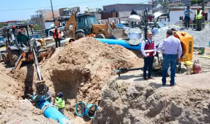 Avanza obra del tanque Rub� SARH, pieza clave en el abasto de agua en Tijuana