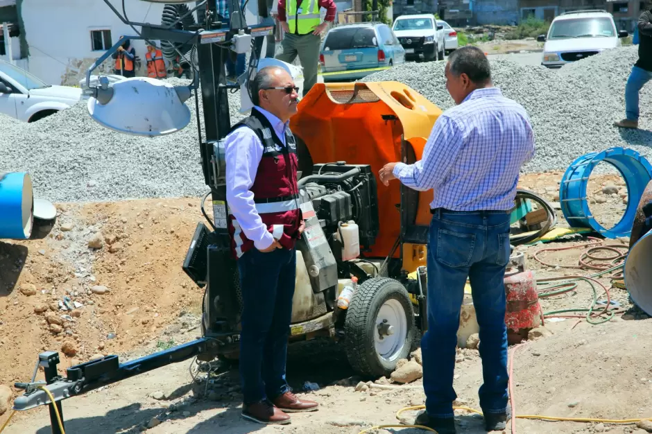 Avanza obra del tanque Rub� SARH, pieza clave en el abasto de agua en Tijuana