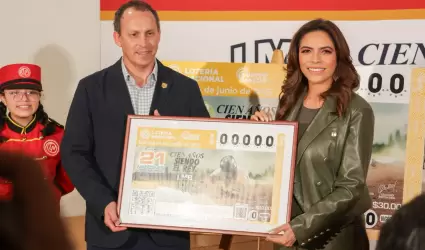 Liga Mexicana de Beisbol devela billete conmemorativo de la Loter�a Nacional