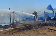 Incendio arrasa con tres casas en la invasi�n Guayac�n