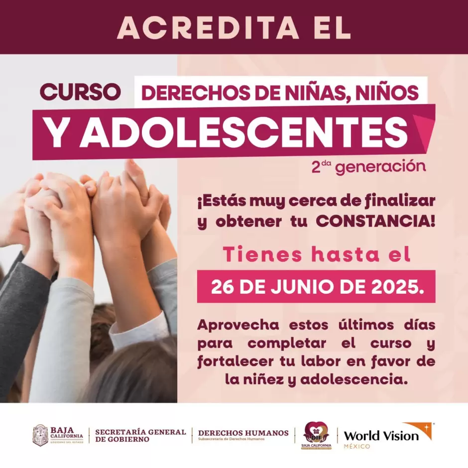Curso de derechos de ni�as, ni�os y adolescentes