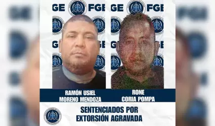 Sentenciados por extorsi�n agravada